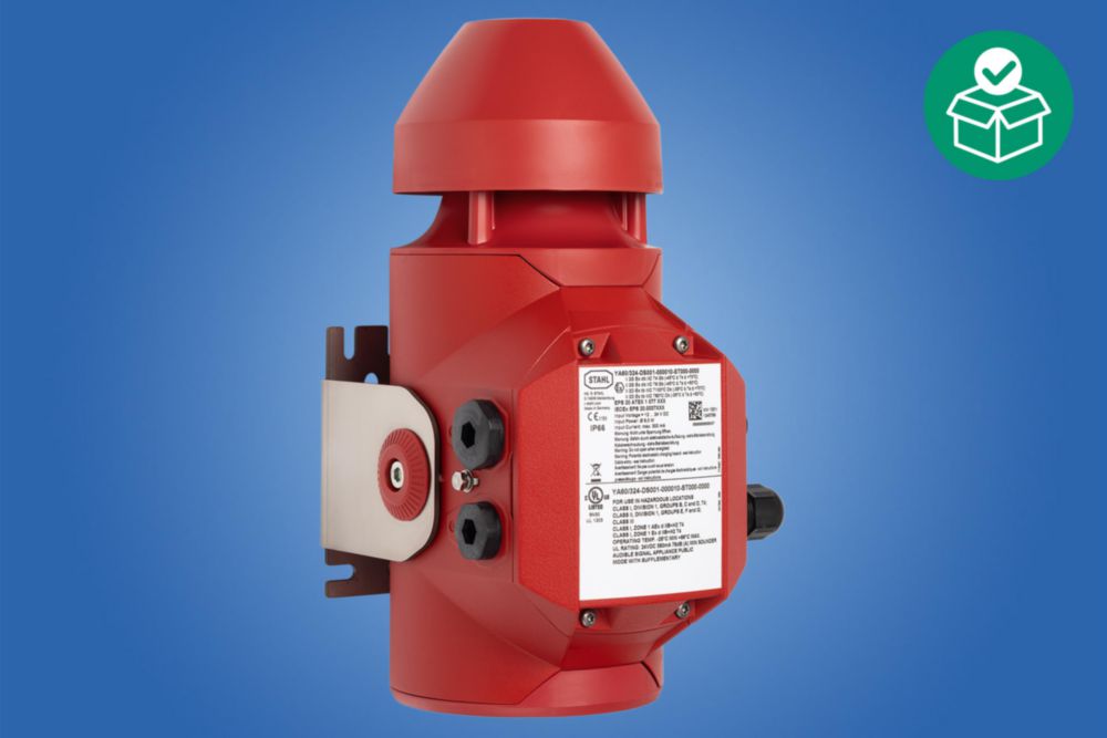 声音信号装置，音量高达 120 dB(A)，铝制外壳，YA60/3 - YODALEX 3 系列